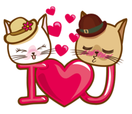 "cookie cat"&"Milk cat"(Sweet Life) sticker #3085608