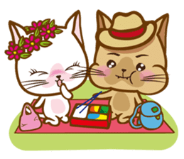 "cookie cat"&"Milk cat"(Sweet Life) sticker #3085609