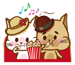 "cookie cat"&"Milk cat"(Sweet Life) sticker #3085612