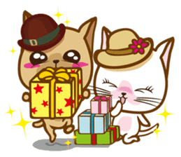 "cookie cat"&"Milk cat"(Sweet Life) sticker #3085619