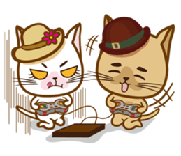 "cookie cat"&"Milk cat"(Sweet Life) sticker #3085620
