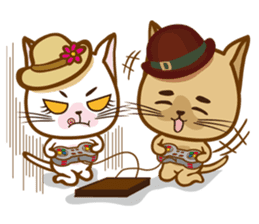 "cookie cat"&"Milk cat"(Sweet Life) sticker #3085620