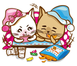 "cookie cat"&"Milk cat"(Sweet Life) sticker #3085622