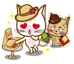 "cookie cat"&"Milk cat"(Sweet Life) sticker #3085629