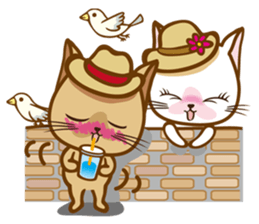 "cookie cat"&"Milk cat"(Sweet Life) sticker #3085631