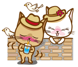 "cookie cat"&"Milk cat"(Sweet Life) sticker #3085631