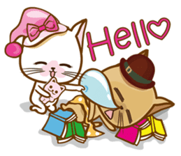 "cookie cat"&"Milk cat"(Sweet Life) sticker #3085635
