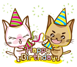 "cookie cat"&"Milk cat"(Sweet Life) sticker #3085641