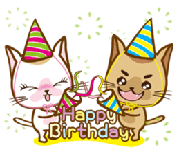 "cookie cat"&"Milk cat"(Sweet Life) sticker #3085641