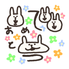 mikawa usagi sticker #3086570