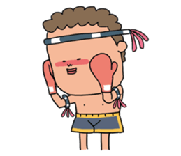 Muethai Boy sticker #3087595
