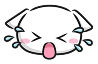 White cat stickers (no words) sticker #3088163