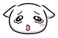 White cat stickers (no words) sticker #3088165