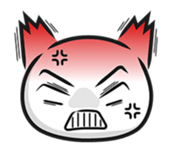 White cat stickers (no words) sticker #3088175