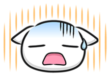 White cat stickers (no words) sticker #3088179