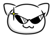 White cat stickers (no words) sticker #3088180