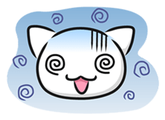 White cat stickers (no words) sticker #3088182