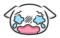 White cat stickers (no words) sticker #3088184