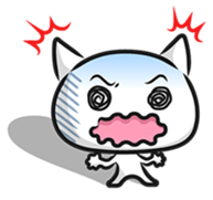 White cat stickers (no words) sticker #3088190