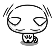 White cat stickers (no words) sticker #3088193