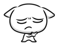 White cat stickers (no words) sticker #3088196