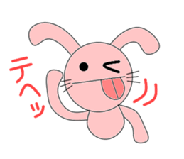 Circle rabbit sticker #3088888