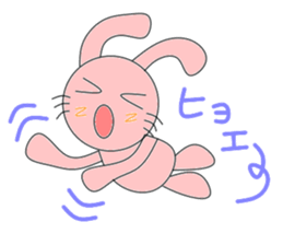 Circle rabbit sticker #3088902