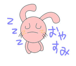 Circle rabbit sticker #3088908