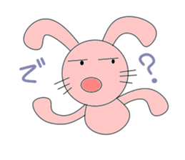 Circle rabbit sticker #3088910