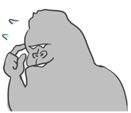 Feeling of Gorilla sticker #3090838
