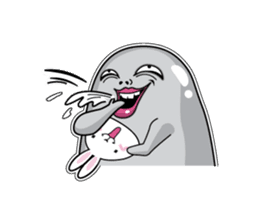 Jelly beans Rabbit mask.02 sticker #3091224