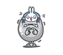 Jelly beans Rabbit mask.02 sticker #3091228