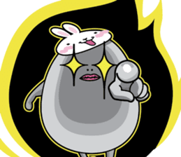 Jelly beans Rabbit mask.02 sticker #3091237