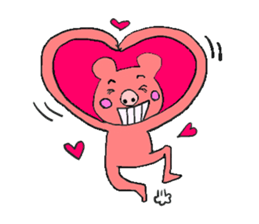 Buta-usa & Buta-kuma sticker #3091536