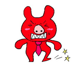 Buta-usa & Buta-kuma sticker #3091559