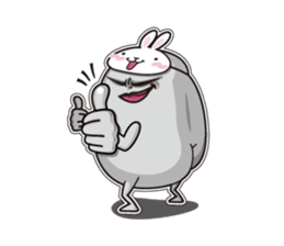 Jelly beans Rabbit mask.01 sticker #3091567