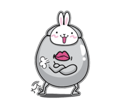 Jelly beans Rabbit mask.01 sticker #3091582