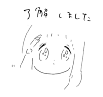 girl drawing sticker #3093426