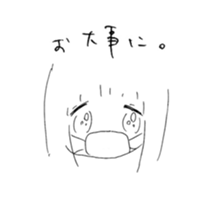 girl drawing sticker #3093428