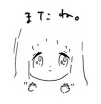 girl drawing sticker #3093431