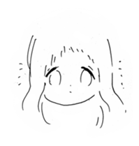 girl drawing sticker #3093444