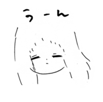 girl drawing sticker #3093446
