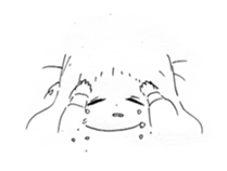 girl drawing sticker #3093448