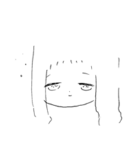 girl drawing sticker #3093450
