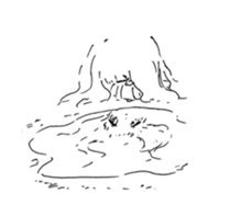 girl drawing sticker #3093456