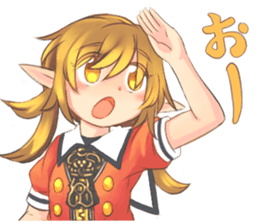 Moe girl elf Sticker sticker #3093501