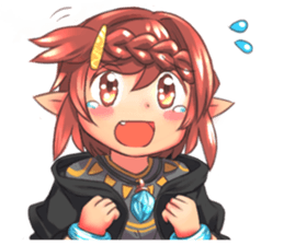 Moe girl elf Sticker sticker #3093532