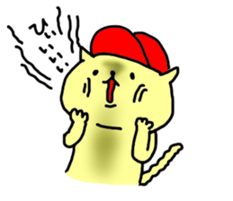 baseball cat in Hiroshima sticker #3093667