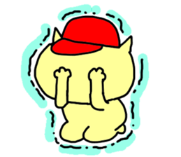 baseball cat in Hiroshima sticker #3093668