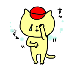 baseball cat in Hiroshima sticker #3093672